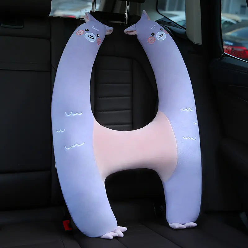 Anti-Strangulation Neck Pillow for Baby Car Seat - Safe & Comfortable Travel/Almohada Antiasfixia para Silla de Coche de Bebé - Seguridad y Comodidad en Viajes
