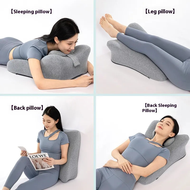 🪐Almohada Ergonómica de Espuma Viscoelástica para Posición Prona – Descanso Multifuncional/Ergonomic Memory Foam Pillow for Prone Position – Multifunctional Comfort Support