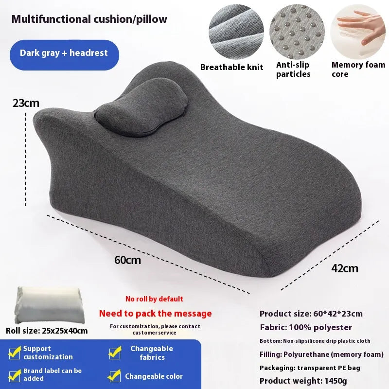 🪐Almohada Ergonómica de Espuma Viscoelástica para Posición Prona – Descanso Multifuncional/Ergonomic Memory Foam Pillow for Prone Position – Multifunctional Comfort Support