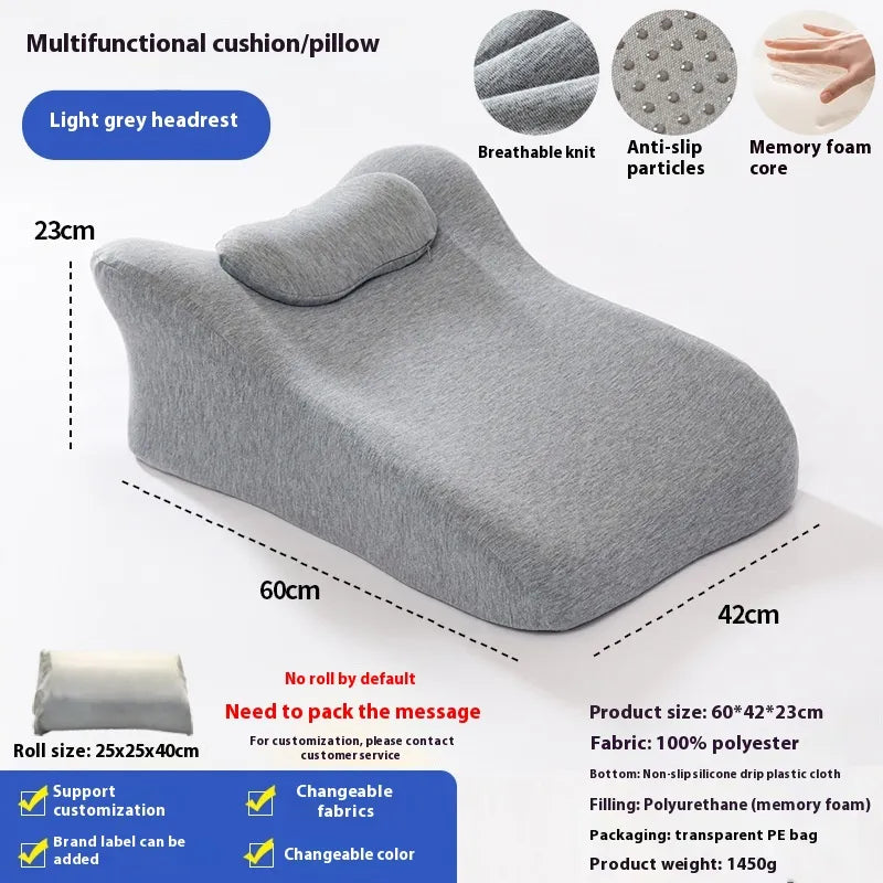 🪐Almohada Ergonómica de Espuma Viscoelástica para Posición Prona – Descanso Multifuncional/Ergonomic Memory Foam Pillow for Prone Position – Multifunctional Comfort Support